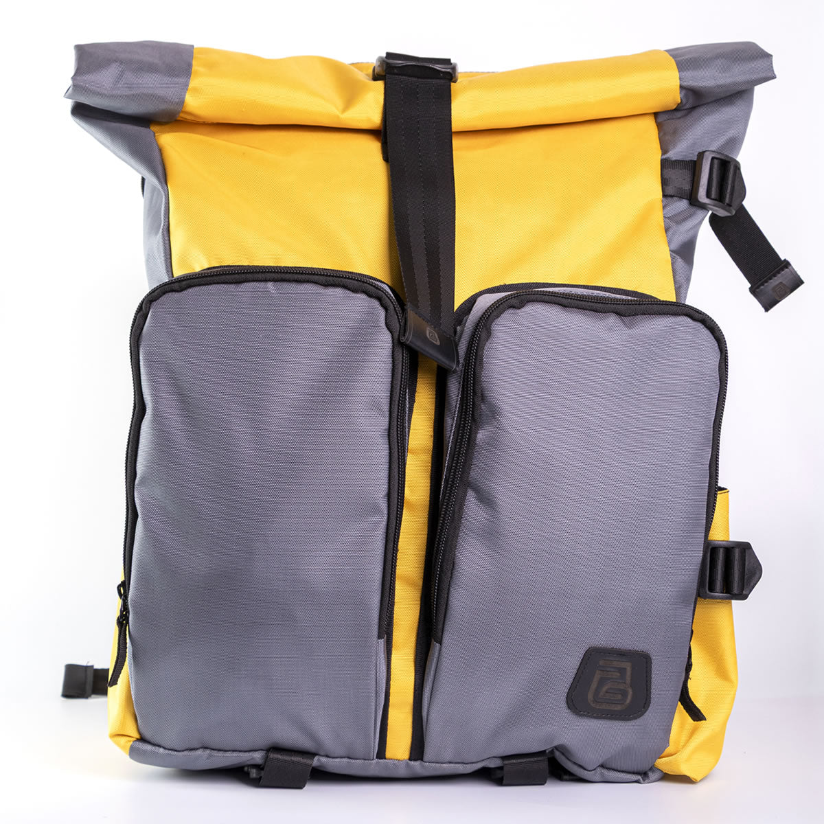 Morral Viajero Baggu color Mostaza / Gris - MV104
