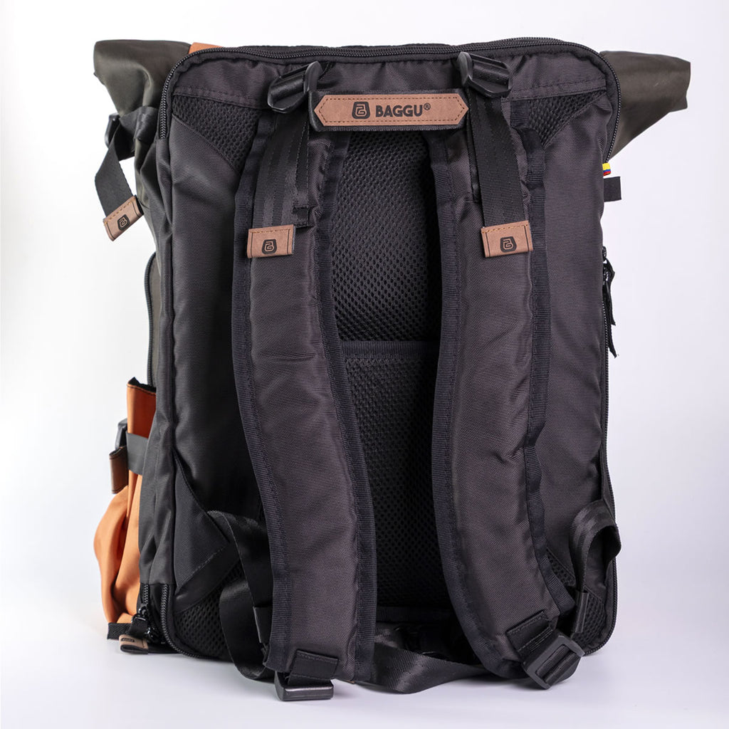 Morral Viajero Baggu Mono Ardilla color Oliva - MV107