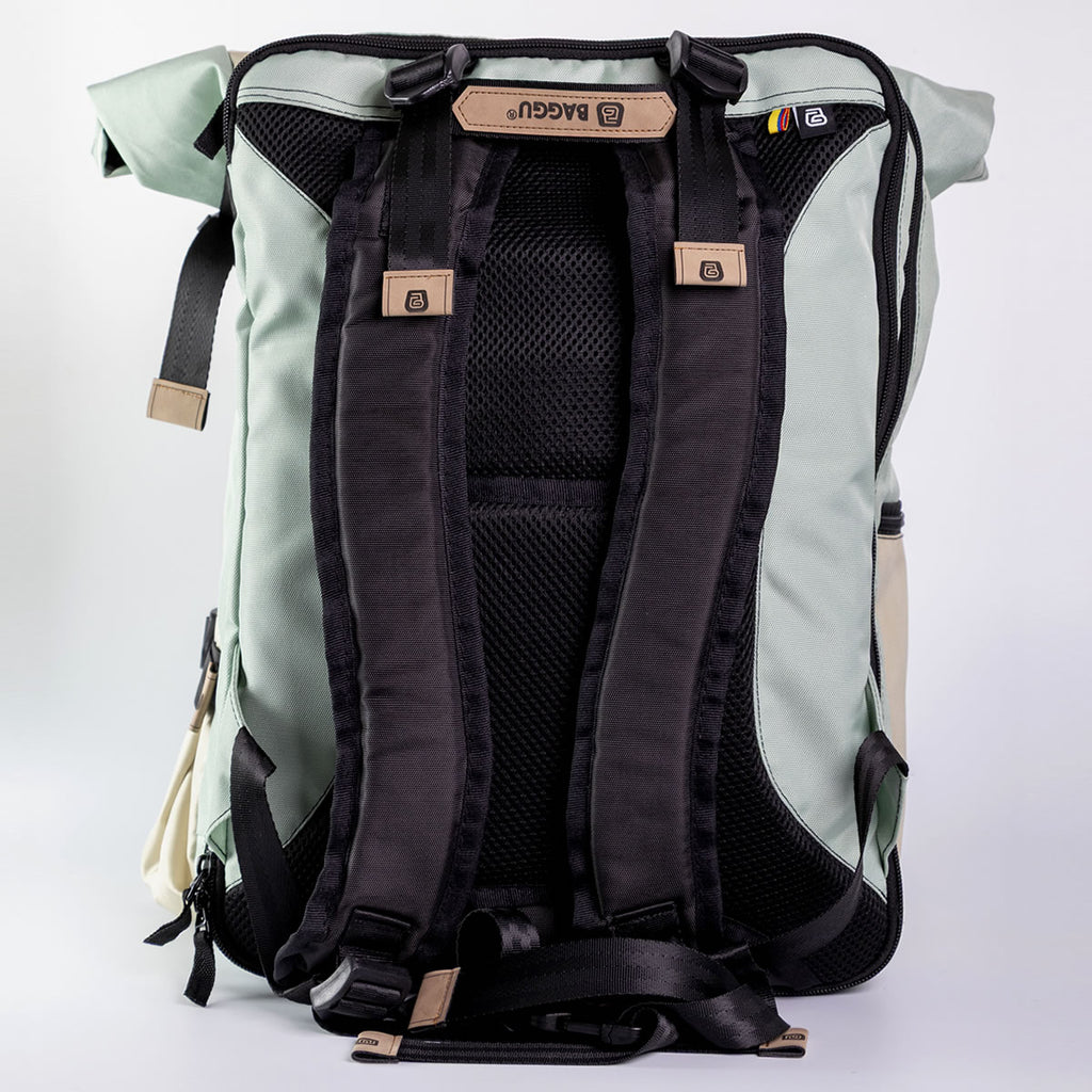 Morral Viajero Baggu color Menta / Beige - MV109
