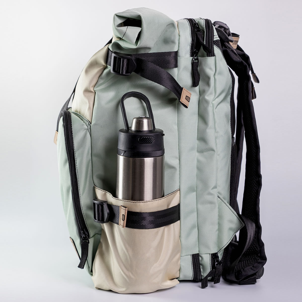 Morral Viajero Baggu color Menta / Beige - MV109