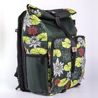 Morral Viajero Baggu Victoria Regia color Verde bolsillo estampado - MV110