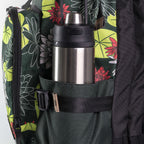 Morral Viajero Baggu Victoria Regia color Verde bolsillo estampado - MV110